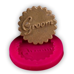 Cupcake Dekor Groom Yazili  Silikon Kalip