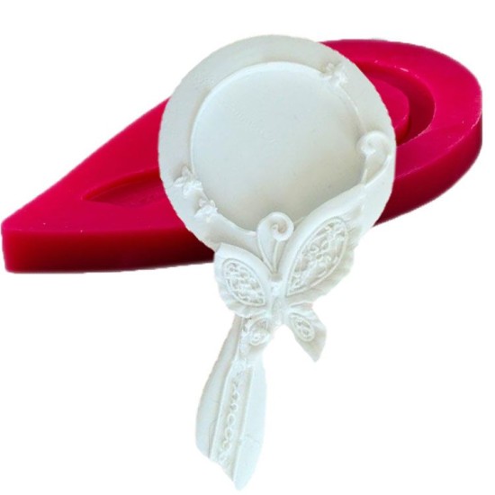 Hand Spiegel mit Schmetterlinge Silikon Form - 32262 - Cesil