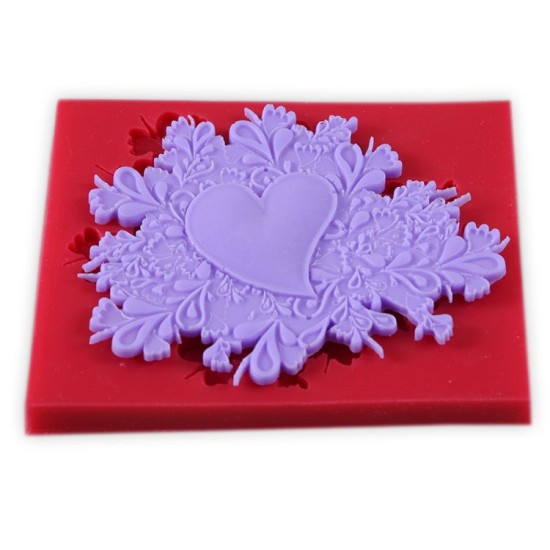 Herz mit Muster  ca. 14 cm - Me-177 - Mytortenland