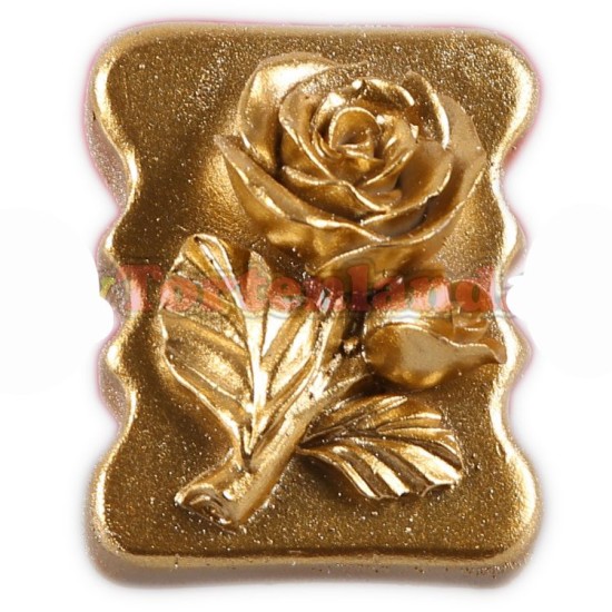 Büyük Gül Taş  Silikon Kalip 6,5 cm - 4000-053 - Cesil