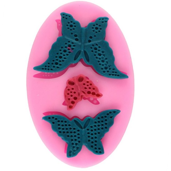 Schmetterlinge gepunktet 3 er Set Silikonform - 32749 - Cesil