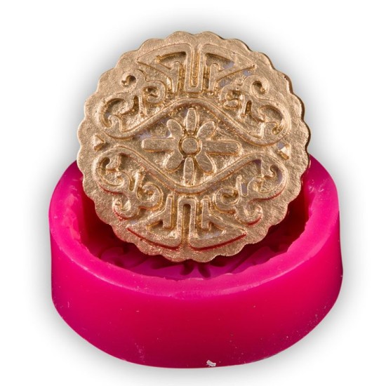 Topper Desenli  Silikon Kalip 7 cm - SE-214 - Cesil