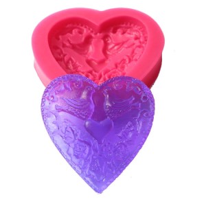 Romantik Kumrular Kalpli Silikon Kalip