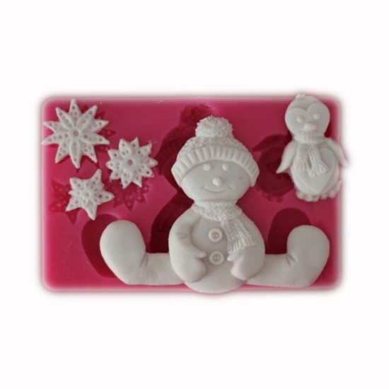 Kış Temalı  Silikon Kalip 9 cm - SE-240 - Cesil