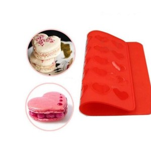 Herz Macarons Backmatte 24