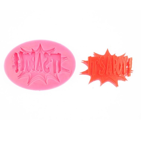 Its a boy! Cupcake Dekoration   Silikon Form  ca. 7 cm - SE-206 - Cesil