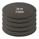 Tortenplatte / Cake Board Rund Schwarz 28 cm 5 Stück - KN26-0262-5AD - Mytortenland