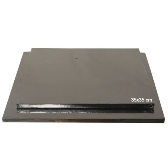 Tortenplatte / Cake Board Quadrat Schwarz 35x35 cm - KN7-0071 - Mytortenland