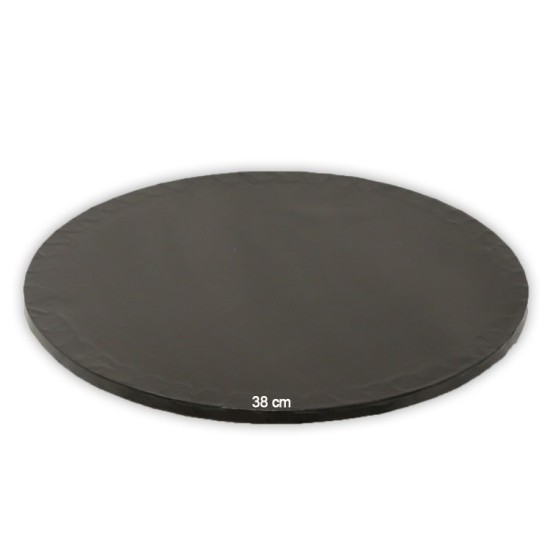 Pasta Sunum Altlığı / Cake Board Siyah 38 cm 5 Adet - KN31-0316-5AD - Mytortenland