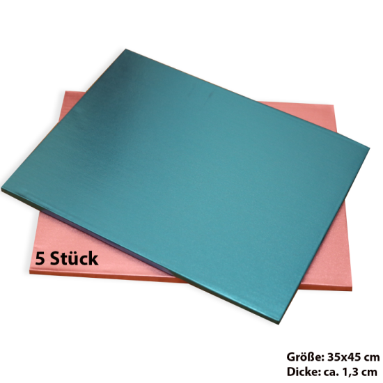 Tortenplatte / Cake Board Rechteck Rosa 35x45 cm 5 stk. - KN104-5ad - Mytortenland