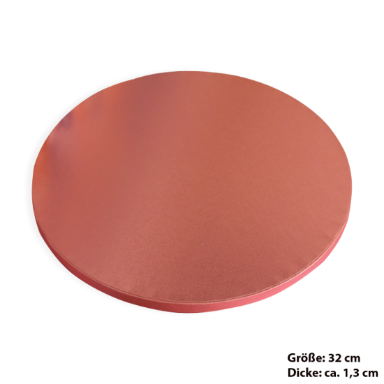 Tortenplatte / Cake Board Rund Rosa 32 cm - KN107 - Mytortenland