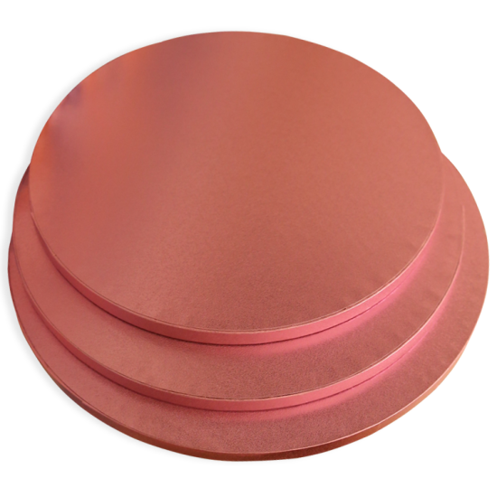 Tortenplatte / Cake Board Rund Rosa 28 cm 5 Stück - KN105-5ad - Mytortenland