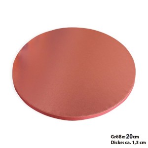 Pasta Sunum Altlığı / Cake Board Pembe 20 cm