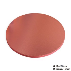 Pasta Sunum Altlığı / Cake Board Pembe 24 cm 5 Adet