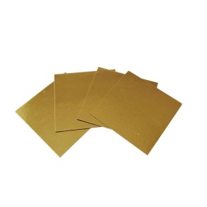 Kare Adet Pasta / Küçük Pasta Altlığı Altın Renkte 50 adet