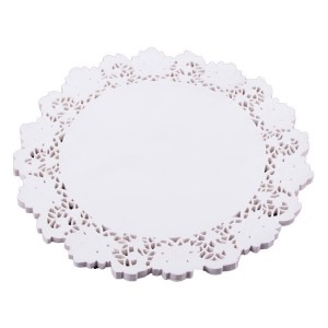 Beyaz Doyley Dantel Kağıt Pasta Mendili 38 cm 