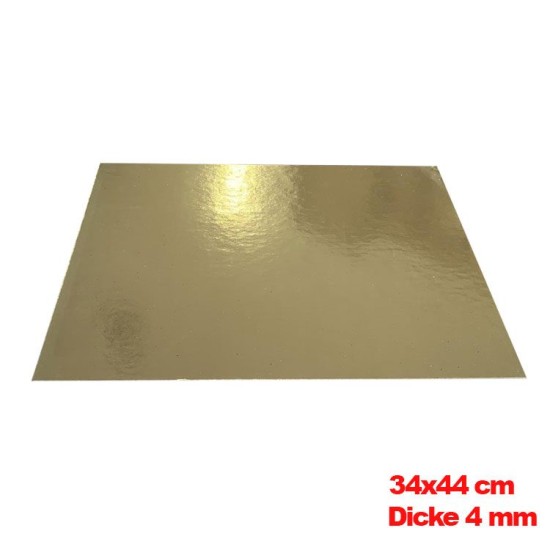 Pasta Altlığı Altın 34x44 cm 10 adet - C34x44-10 - Mytortenland