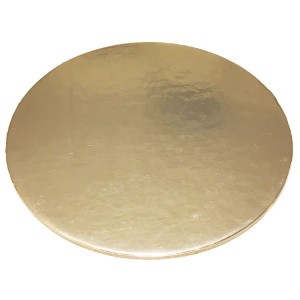 Tortenunterlage Rund 2 seitig ( Gold & Silber ) 24 cm
