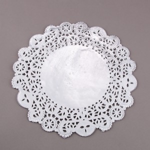 Torten Spitzenpapier Silber 29 cm