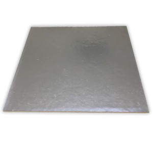 Viereck Tortenunterlage 2 seitig ( Gold & Silber ) 25x25 cm