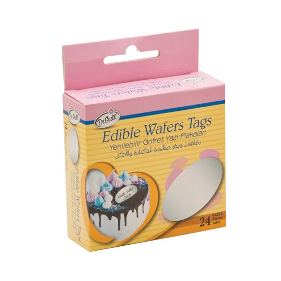 Essbare Oblaten zum Selbst beschriften Oval 24 Stück - Pl002 - Dr Gusto