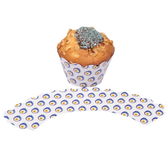 Nazar Amulet Cupcake / Muffin  Wrapper - H0012 - Mytortenland