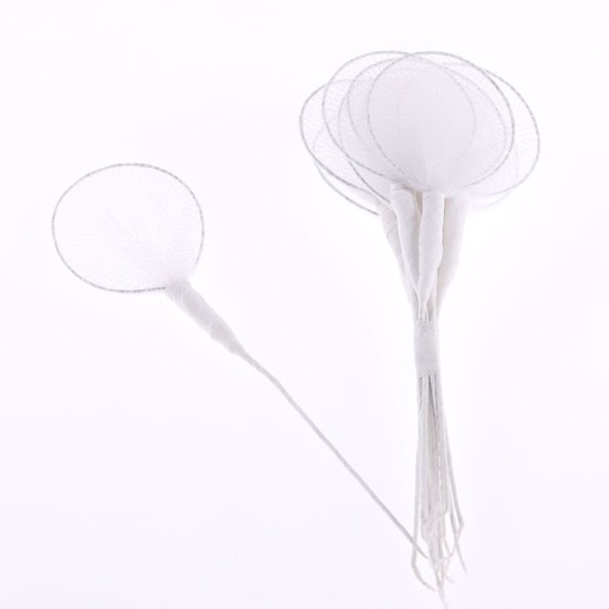 Beyaz Dekor Amaçlı Raket 12 Adet - YK245 - Mytortenland