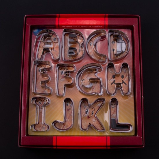 A-z  Set  Buchstaben Ausstecher - CT-509 - Mytortenland