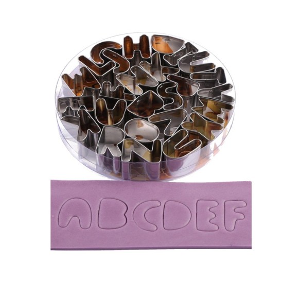 A-z  Set  Buchstaben Ausstecher - CT-55 - Mytortenland