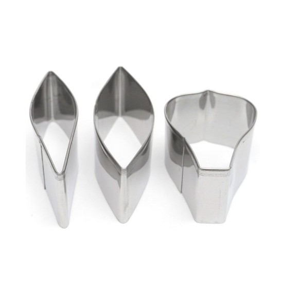 Klematis Blumen Ausstecher 3er Set  Blumenform - A337 - Mytortenland