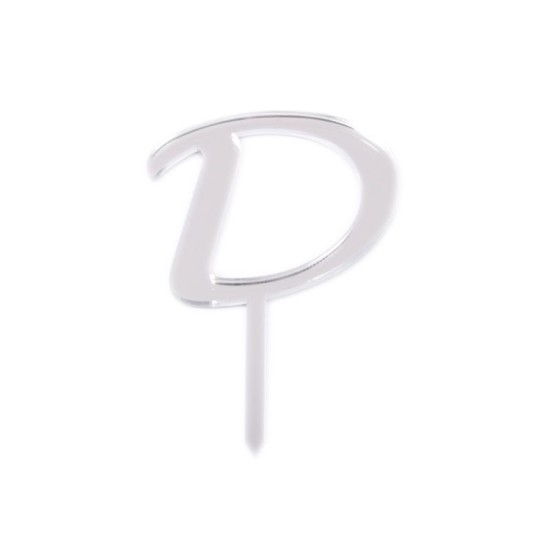 Plexi Buchstaben Aufsatz  Gold, Silber ca. 10 cm - CS6301 - Mytortenland