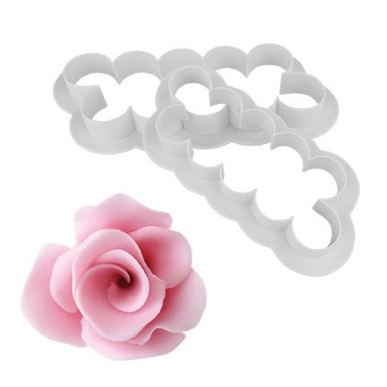 Rosenausstecher - The Easiest Rose Ever 3 er Set - KN44 - Mytortenland