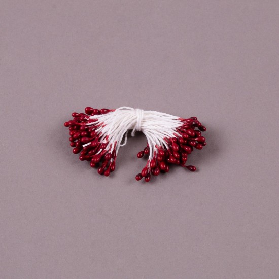 Weinrot Blütenpollen - Stamen 50 stück - M15015 - Mytortenland