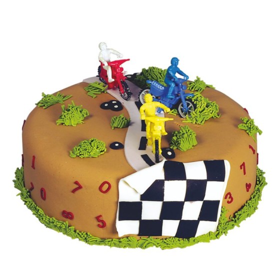 Motorrad Torten Deko Set ( Motocross ) - CRS50 - Mytortenland