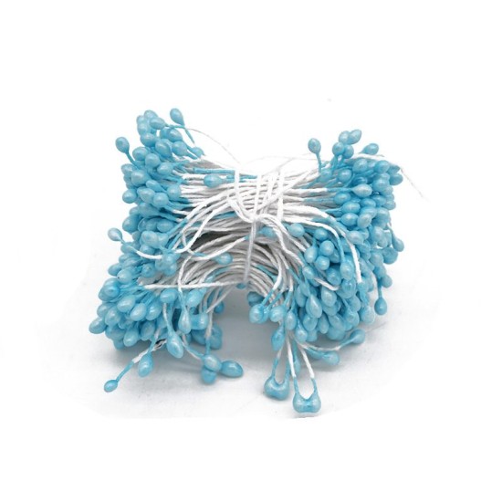 Hellblau Blütenpollen - Stamen ca. 180 stück - KN57-63-2-6 - Mytortenland