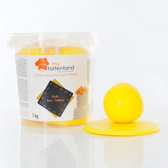Zuckerteig / Rollfondant Gelb 1 kg - MT2012 - Mytortenland
