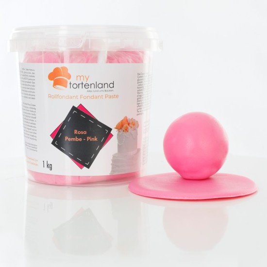Zuckerteig / Rollfondant Rosa 1 kg - MT2007 - Mytortenland