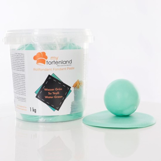 Zuckerteig / Rollfondant Wassergrün 1 kg - MT2026 - Mytortenland