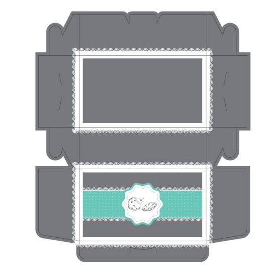 Verpackungskarton für Gebäck 1 Kg 100 stk. - KP1000 -