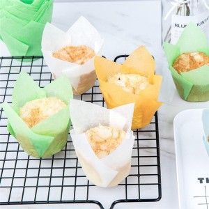 Muffin Tulpen Form Papier / Tulpen Muffinförmchen Grün 100 Stück