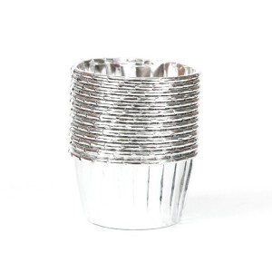 Muffin Förmchen Metallic Silber / Gold / Rose 12 Stück