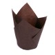 Muffin Tulpen Form Papier / Tulpen Muffinförmchen Braun 100 Stück - KN31 - Mytortenland