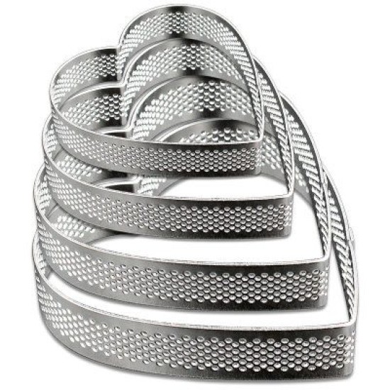 Tarte Ring gelocht Herz Form 8er Set - DC01 -