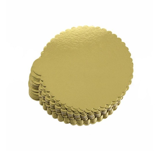 Pasta Altlığı / Pasta Mendili / Yaş Pasta Sunum / Altın Renkte 18 cm Yuvarlak 50 adet - Ck18 - Mytortenland