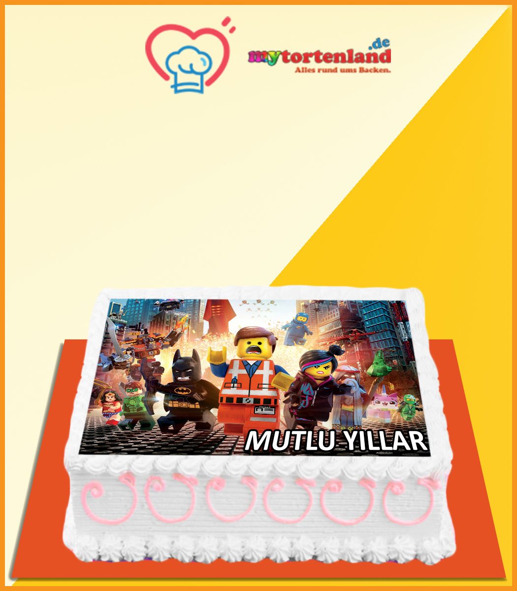 Lego Movie Tortenaufleger / Lebensmittel Fotodruck