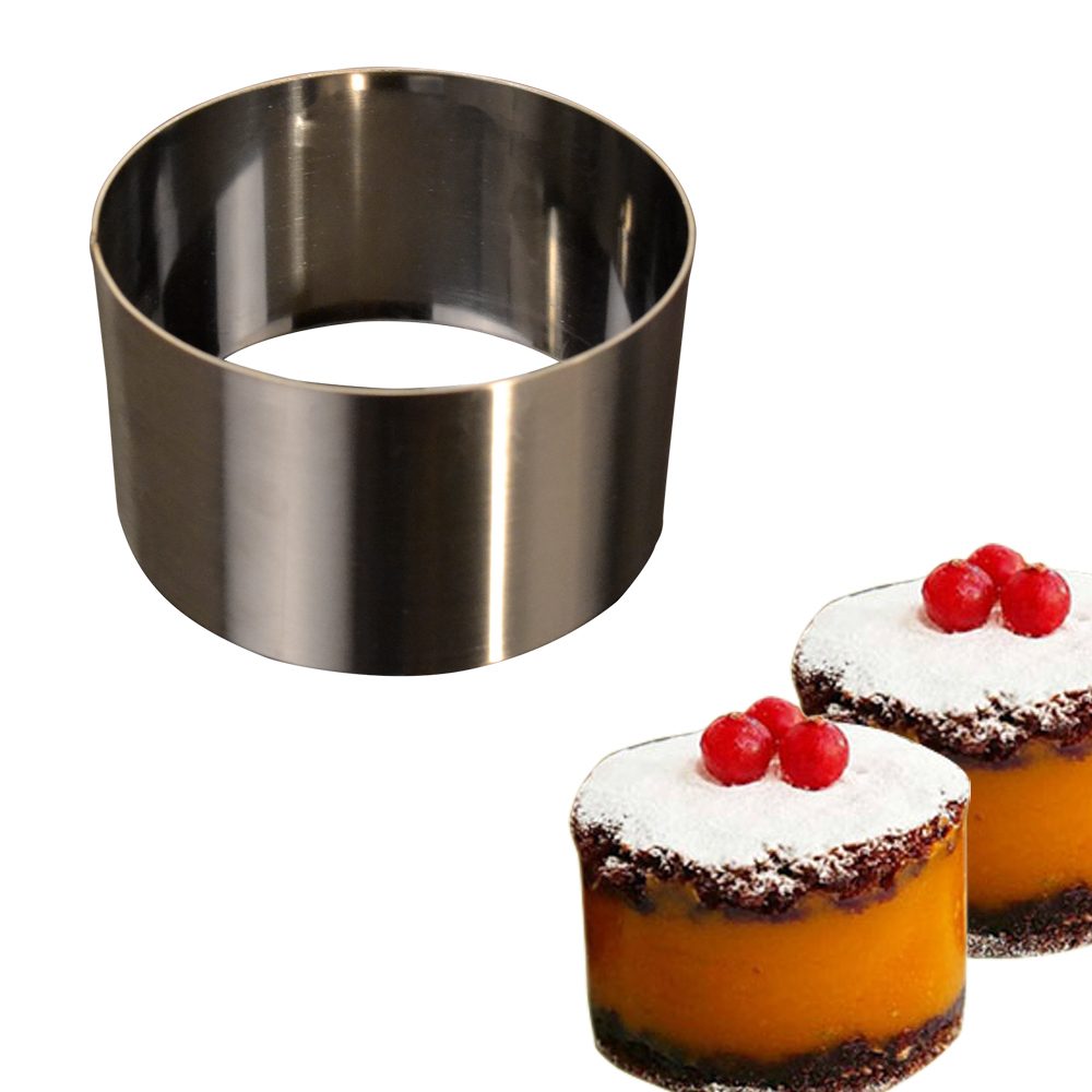 Paslanmaz Parfe Kalıbı / Adet Pasta / Bambu Kalıbı 6 x 8 cm